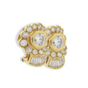 YELLOW GOLD  DIAMOND EARRING