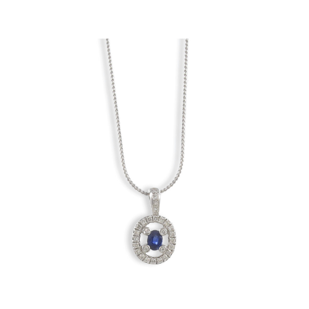 CADENA PENJOLL OR BLANC SAFIR I DIAMANTS