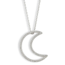 CADENA CON COLGANTE LUNA DIAMANTES