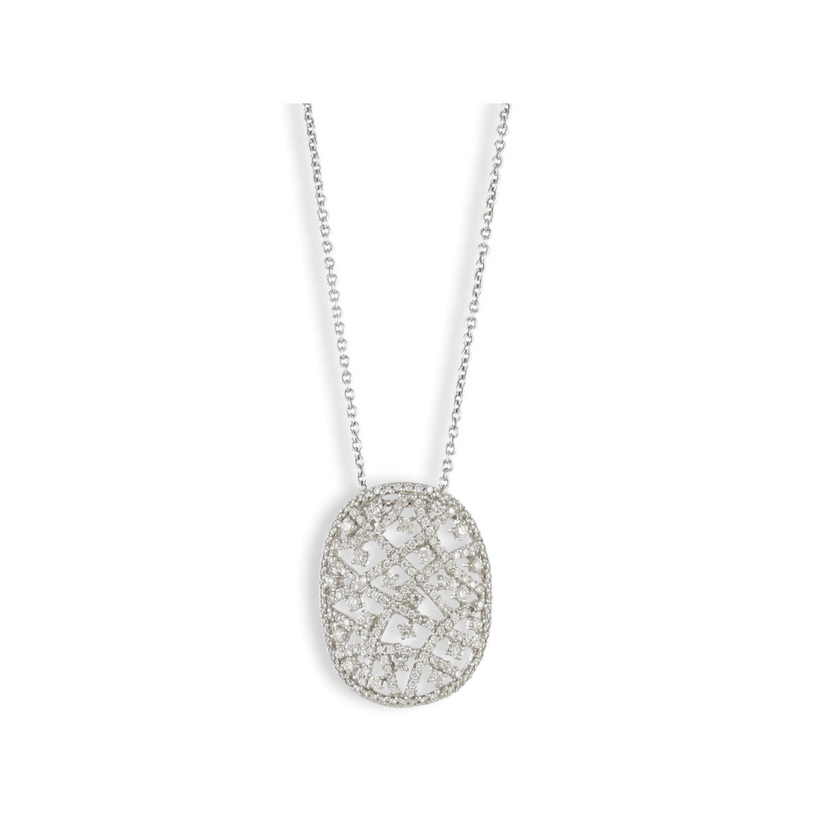 SHORT NECKLACE WITH OVAL PENDANT