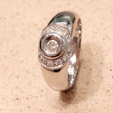 ANILLO ORO BLANCO DIAMANTES 0,26 KTES