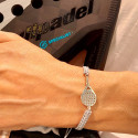 PULSERA RAQUETA DE PÁDEL PLATA