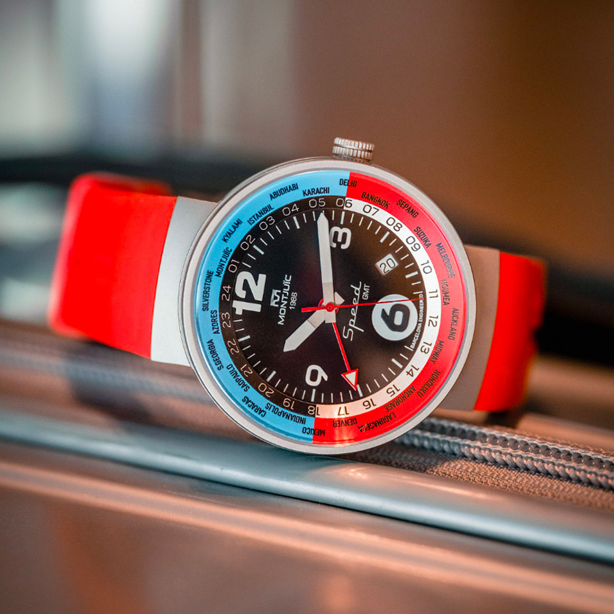 MONTJÜIC SPEED GMT RED RUBBER