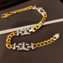 PULSERA MACIZA 2 OROS DE 18 KILATES