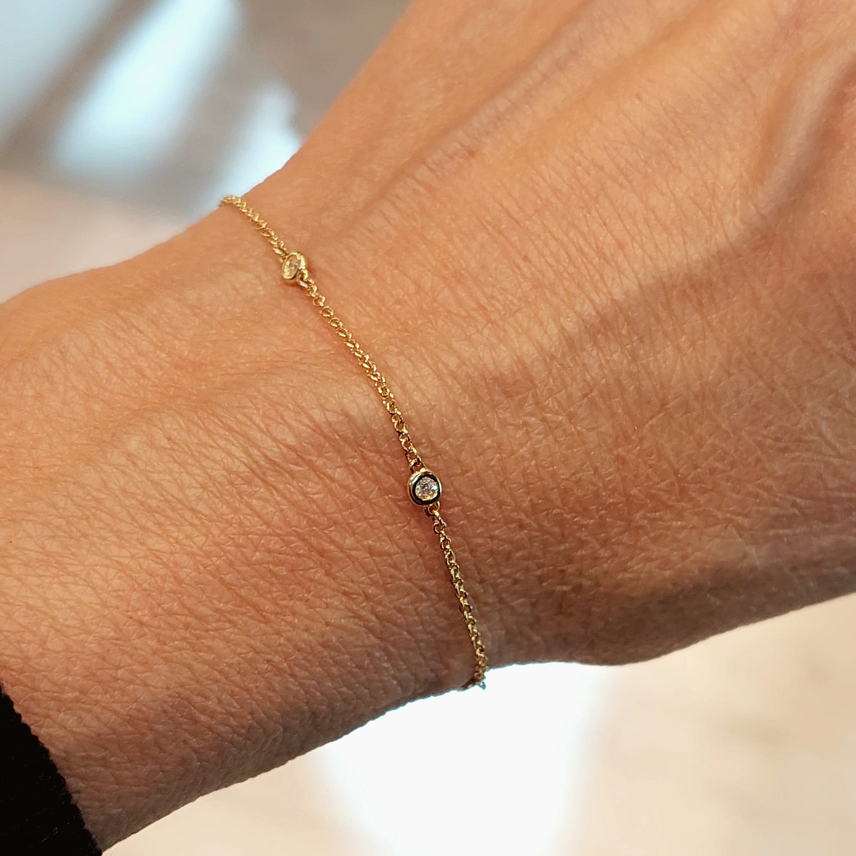 FIRST LAW GOLD BRACELET AND DIAMONDS