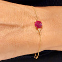 RUBY AND DIAMOND GOLD BRACELET