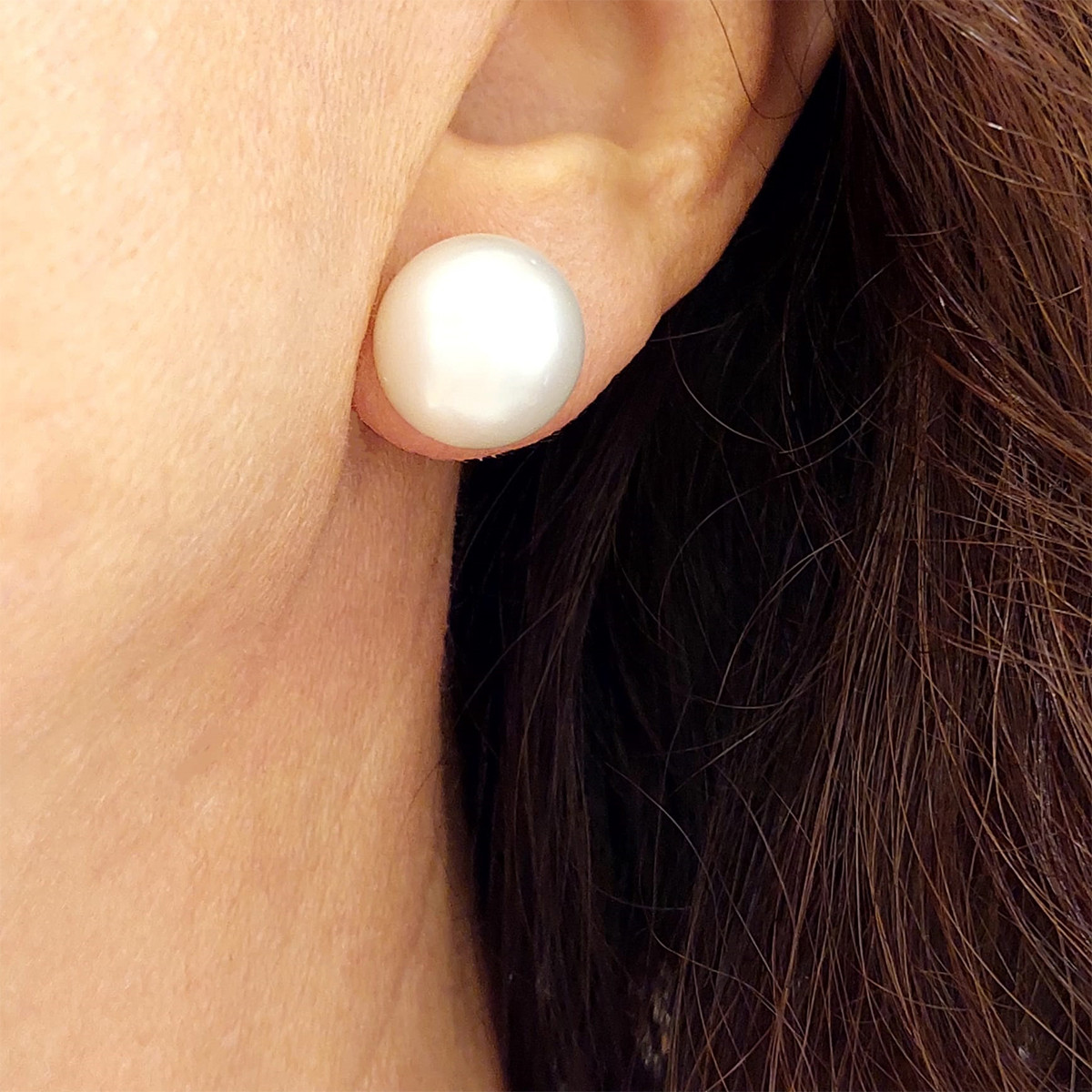 AUSTRALIAN PEARLS EARRINGS 14 MM