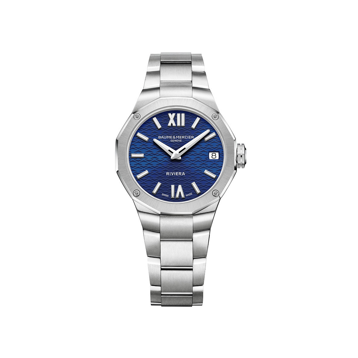 BAUME & MERCIER RIVIERA LADY BLUE DIAL 33 MM