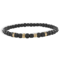 PULSERA ELASTICA CUBOS BRONCE