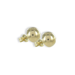 PENDIENTES MEDIA BOLA ORO