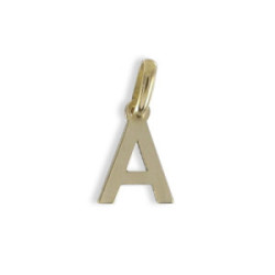 18K GOLD PENDANT INITIAL A