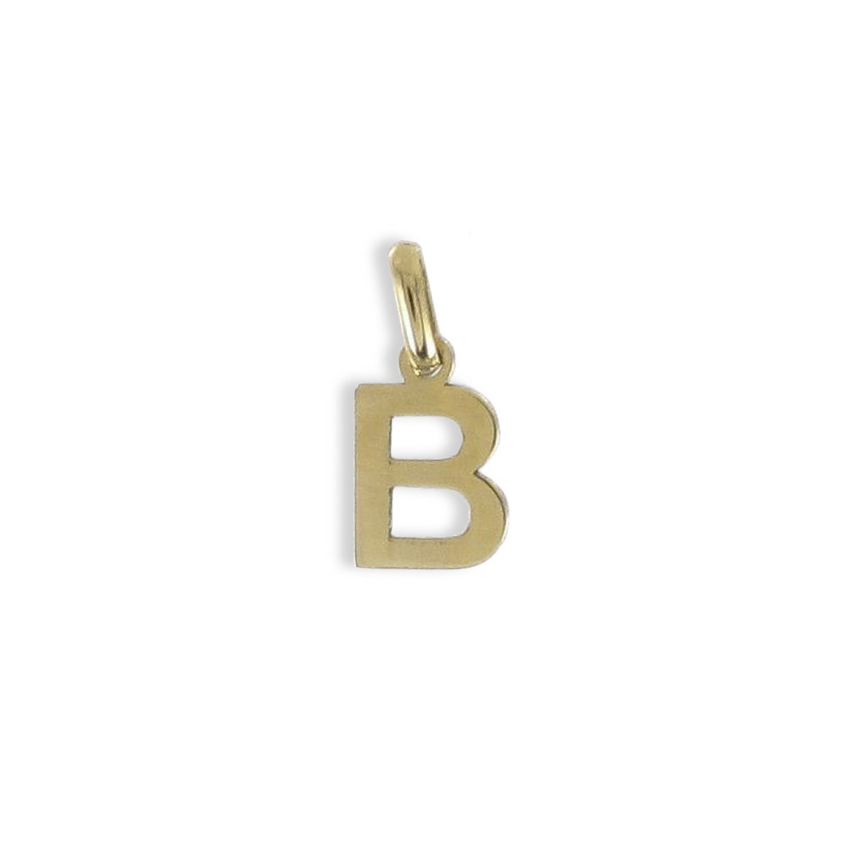 YELLOW GOLD INITIAL B PENDANT