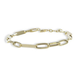 PULSERA ORO AMARILLO 3 PLACAS