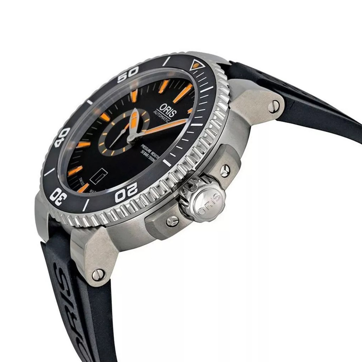 ORIS AQUIS SMALL SECOND TARONJA