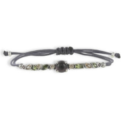 PULSERA MACRAME RODOLITA 4 GARRAS