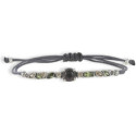 PULSERA MACRAME RODOLITA 4 GARRAS