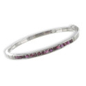 RIGID BRACELET WITH RUBIES