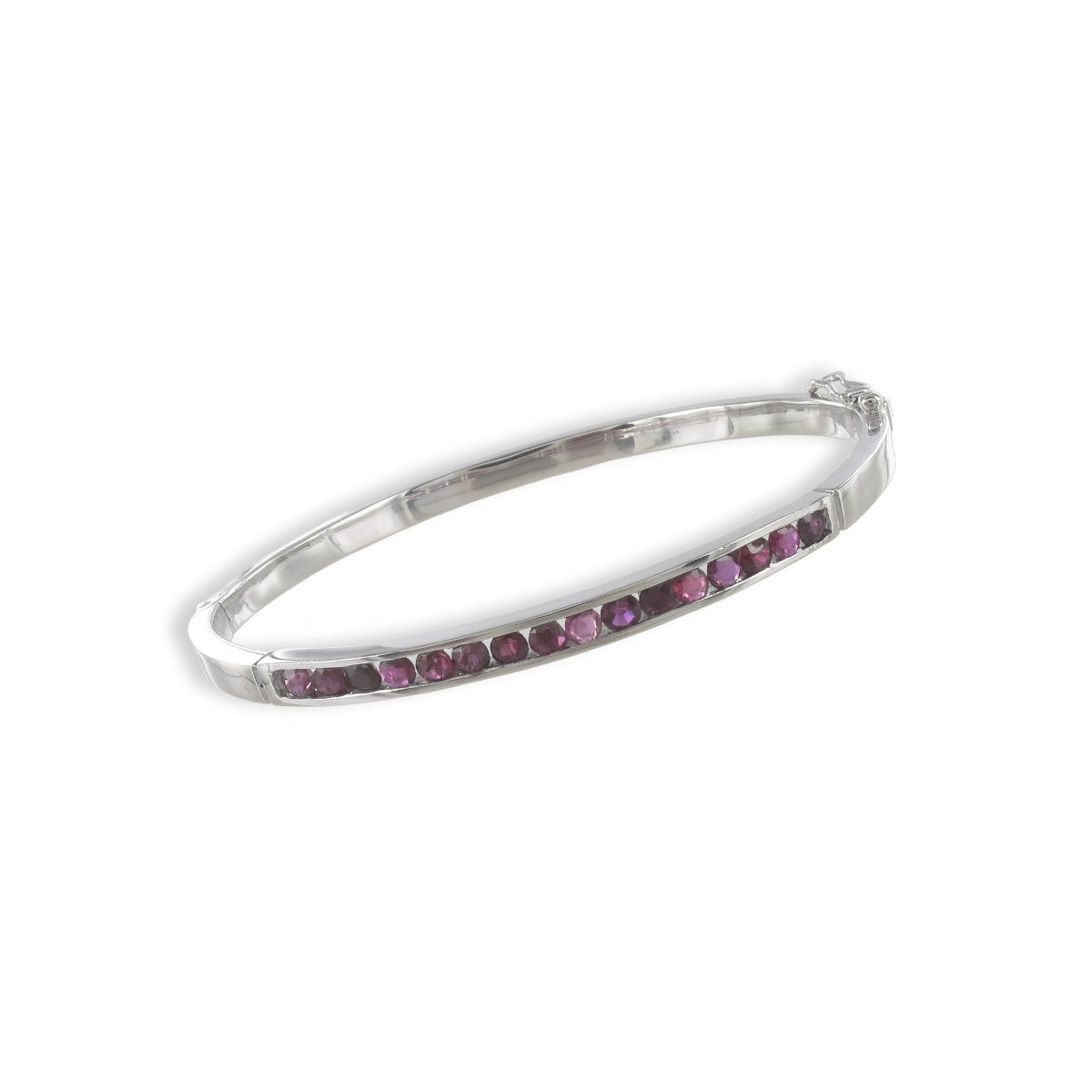 PULSERA RÍGIDA CON RUBIS
