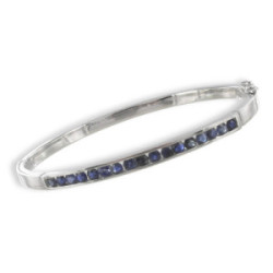 PULSERA RÍGIDA CON ZAFIROS