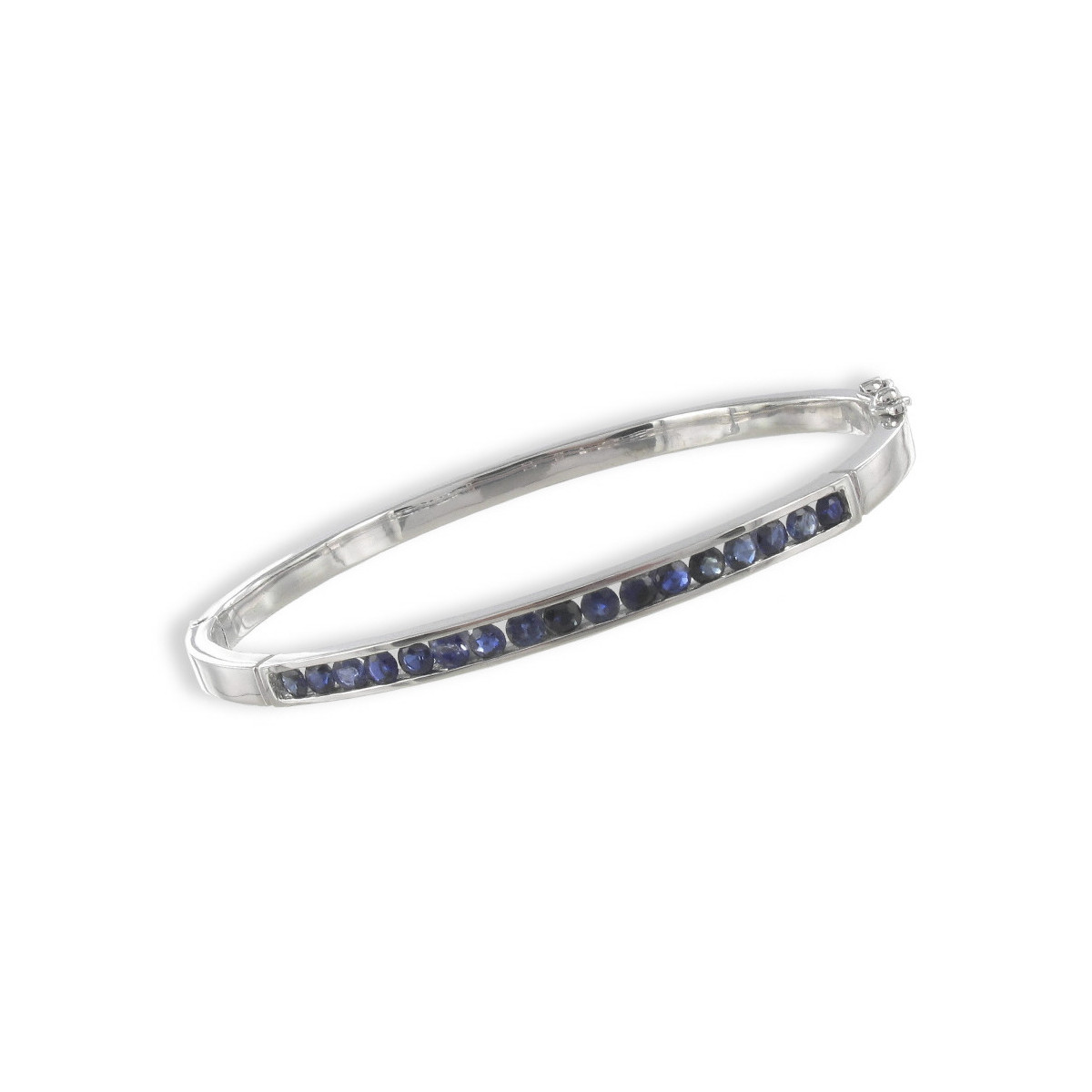 PULSERA RÍGIDA CON ZAFIROS