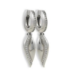 ARRACADES PENJOLL FULLA AMB DIAMANTS
