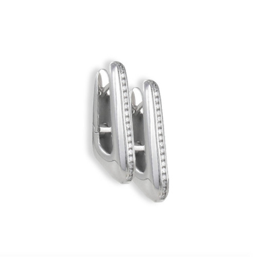 PENDIENTES TIPO CRIOLLA CON DIAMANTES