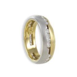 2 MATT GOLD RING WITH DIAMONDS