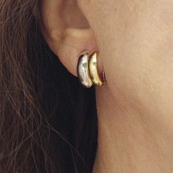 PENDIENTES ORO CON CIERRE OMEGA