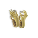 PENDIENTES MANOS CON DIAMANTE BONADEA