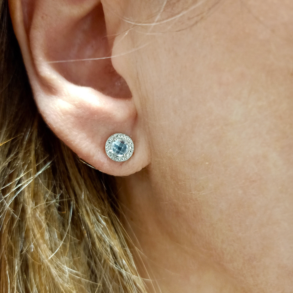 PENDIENTES ORO DIAMANTES Y TOPACIO PENDIENTES ORO DIAMANTES Y TOPACIO