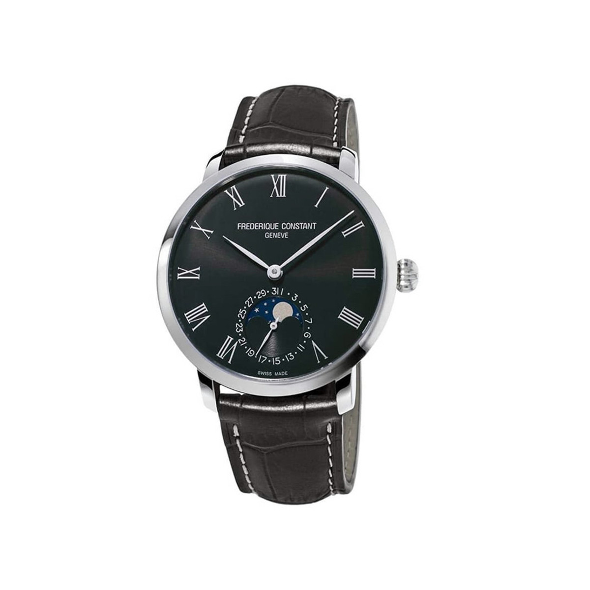 FREDERIQUE CONSTANT SLIMLINE MOONPHASE NEGRE