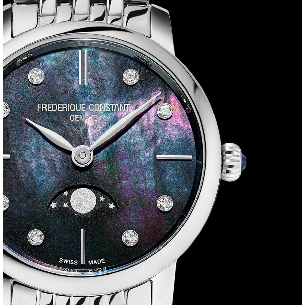 FREDERIQUE CONSTANT CLASSIC SLIMLINE MOONPHASE NACAR BLAU