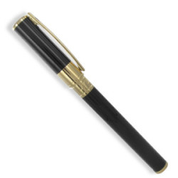 ROLLER DUPONT D-INITIAL LACA NEGRA Y ORO