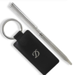 DUPONT PEN AND KEYCHAIN GIFT CASE