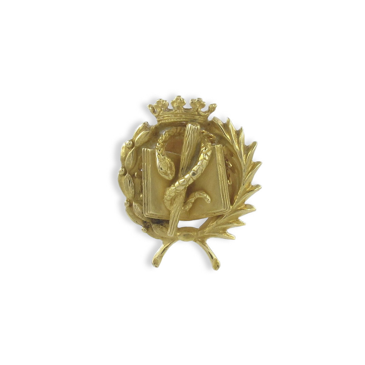 MEDICINE YELLOW GOLD LAPEL BUTTON