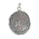 STERLING SILVER CRADLE MEDAL STERLING SILVER CRADLE MEDAL