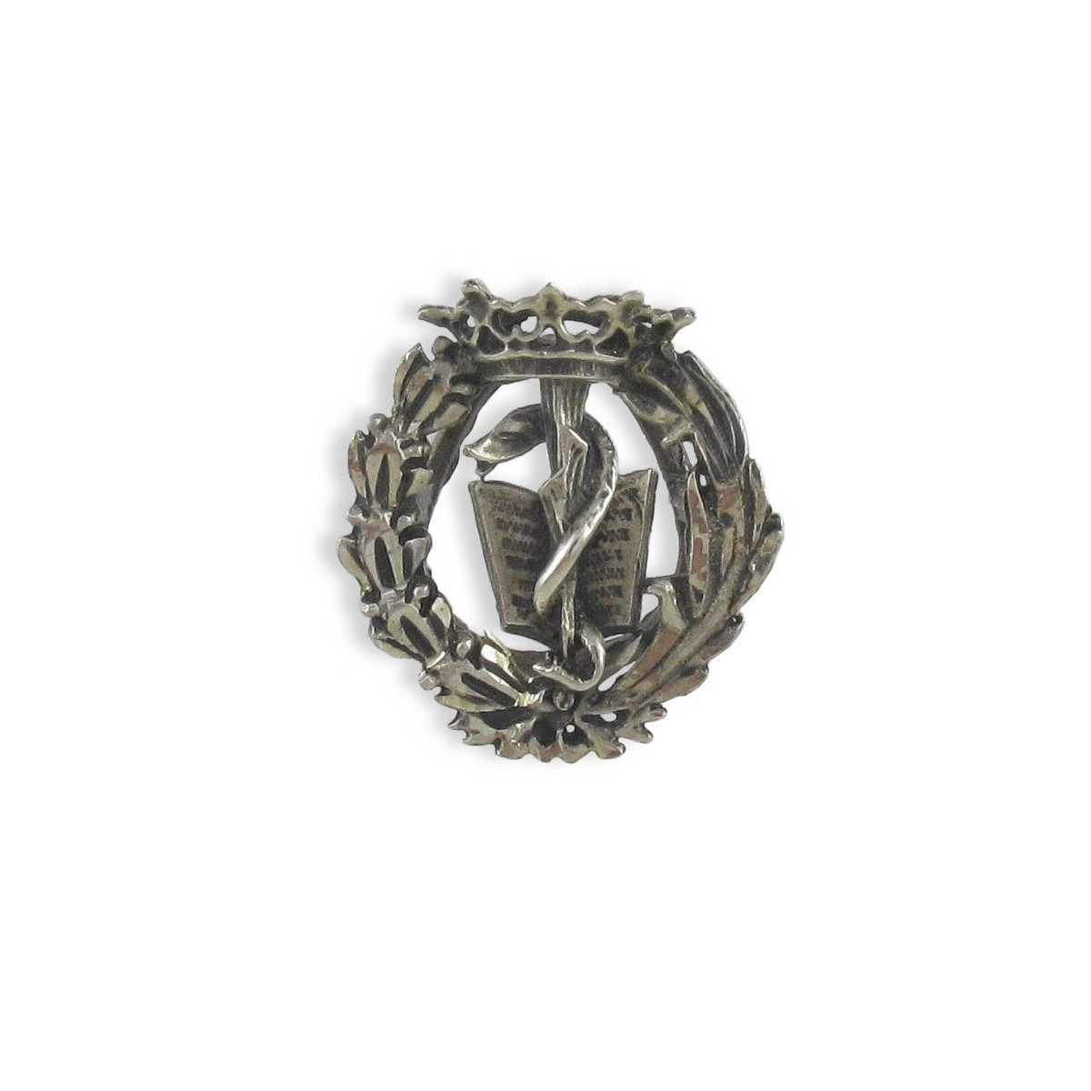 MEDICINE SILVER LAPEL BUTTON