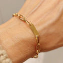 PULSERA ORO AMARILLO 3 PLACAS