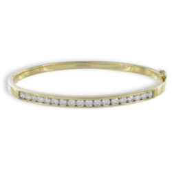 PULSERA ORO AMARILLO CON DIAMANTES 1,36 KTES