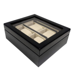 CAJA MADERA PARA 4 RELOJES