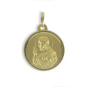 YELLOW GOLD SCAPULAR 20 MM BEZEL