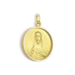 GOLD SCAPULAR WITH BEZEL 19 MM