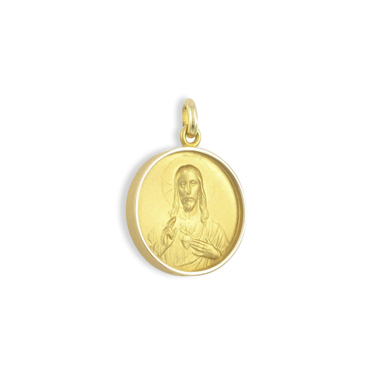 GOLD SCAPULAR WITH BEZEL 17 MM