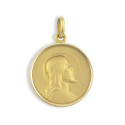 GOLD SCAPULAR BEZEL BIRD VEIL / JESUS ??21 MM