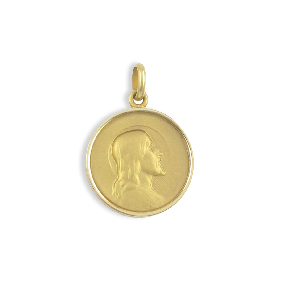 GOLD SCAPULAR BEZEL BIRD VEIL / JESUS ??21 MM