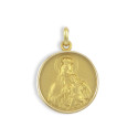 GOLD SCAPULAR WITH BEZEL 19 MM