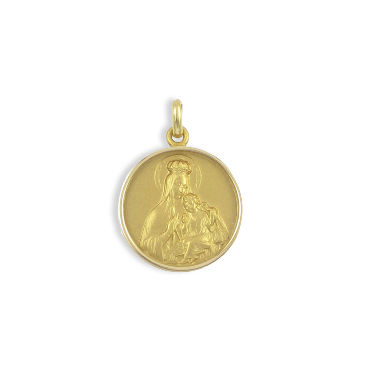 GOLD SCAPULAR WITH BEZEL 19 MM