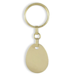LLAVERO PLACA ORO AMARILLO