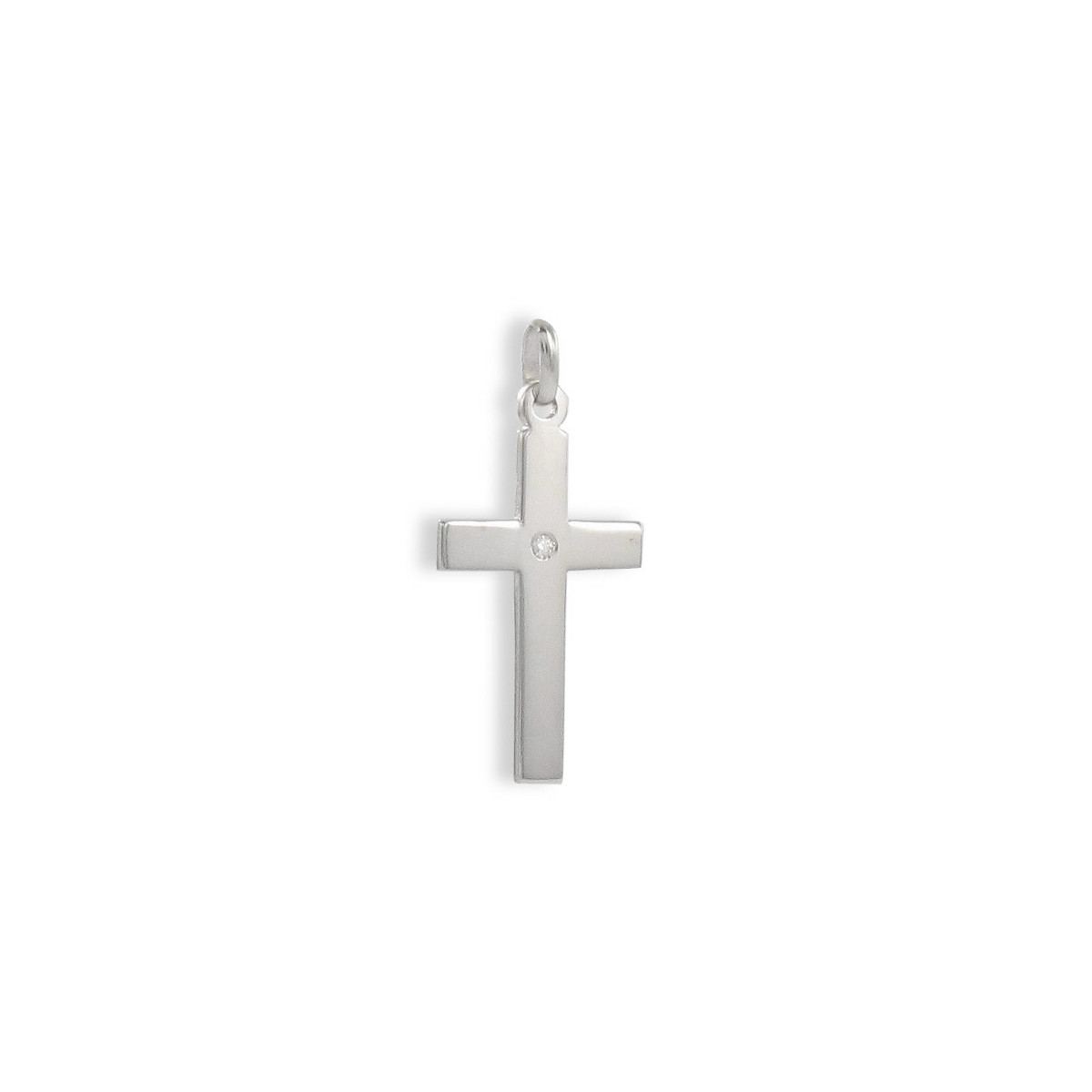 WHITE GOLD DIAMOND CROSS