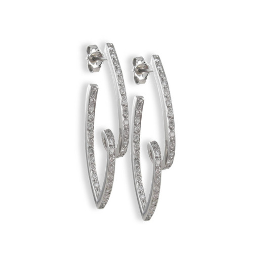 WHITE GOLD AND DIAMONDS EARRINGS
